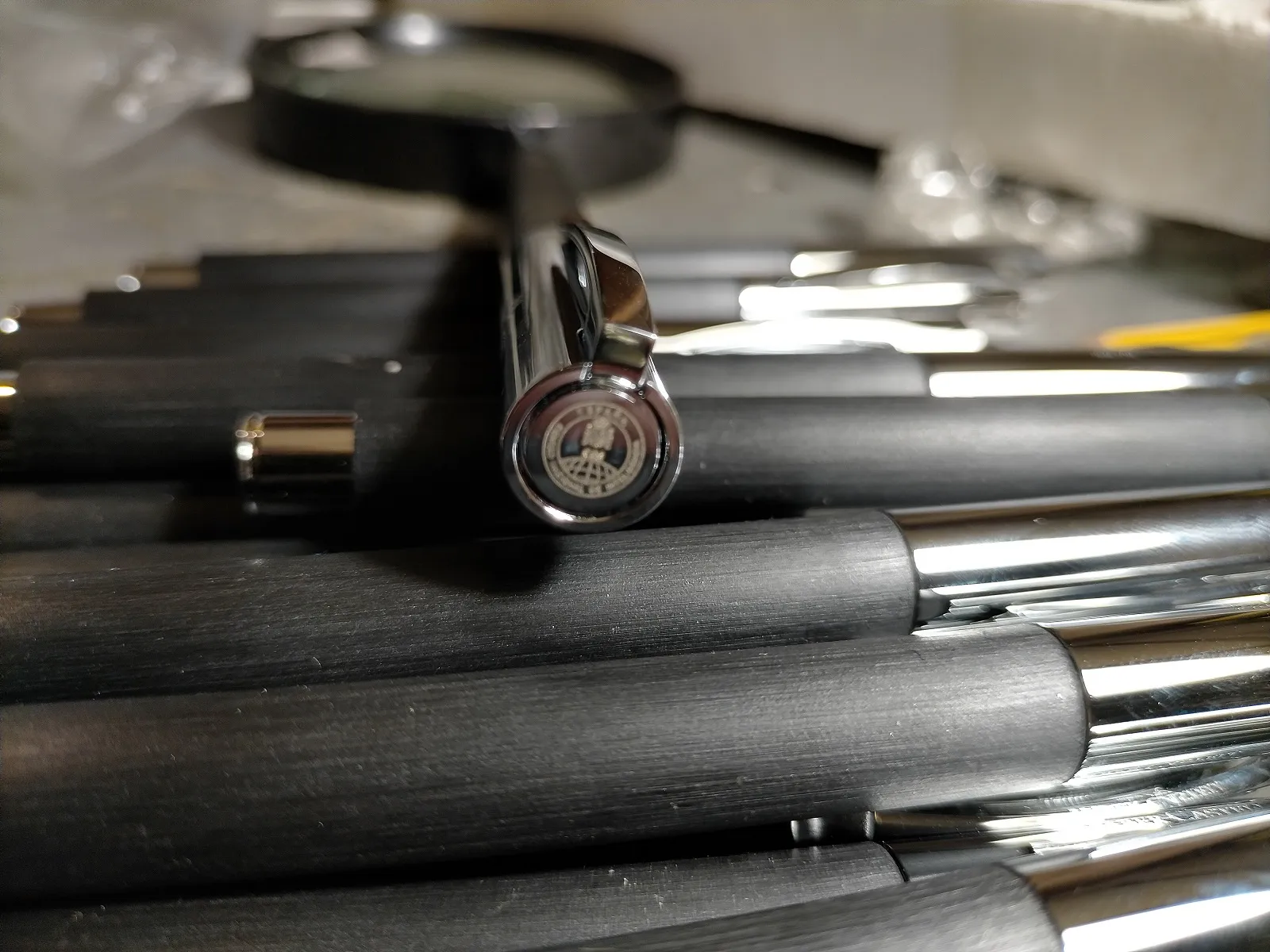 Grabado Laser Boligrafos Negros Logo Empresa