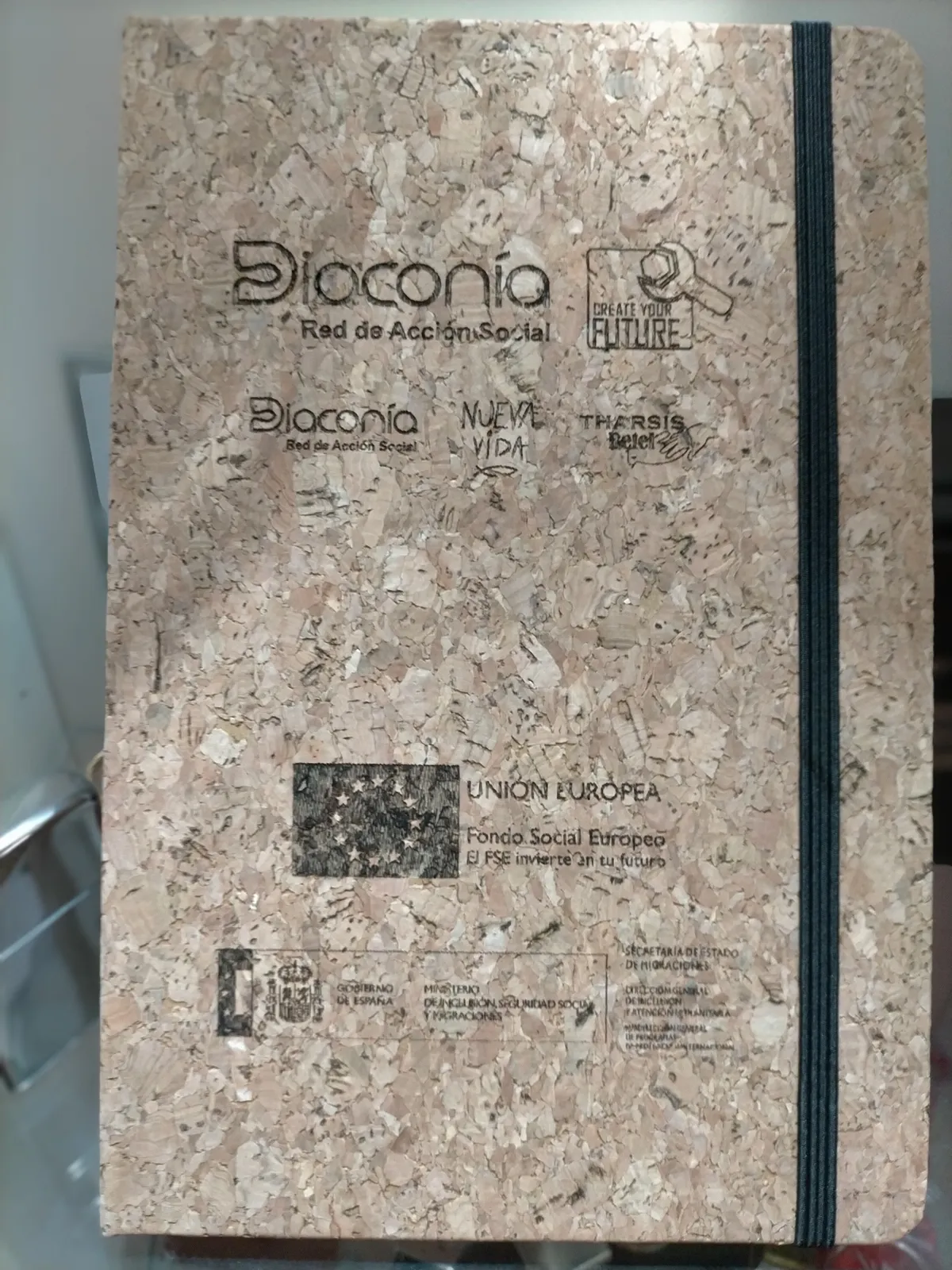 Agenda Corcho Grabado Laser