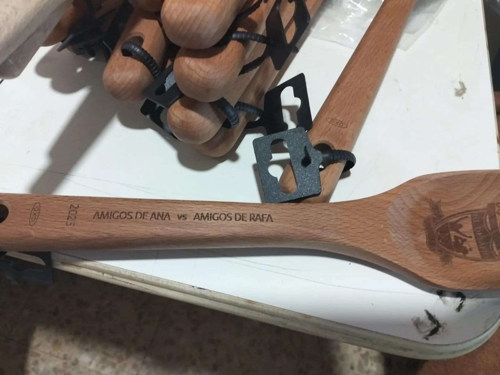 Grabado Laser Madera Cucharas Cocina Reto Amigos