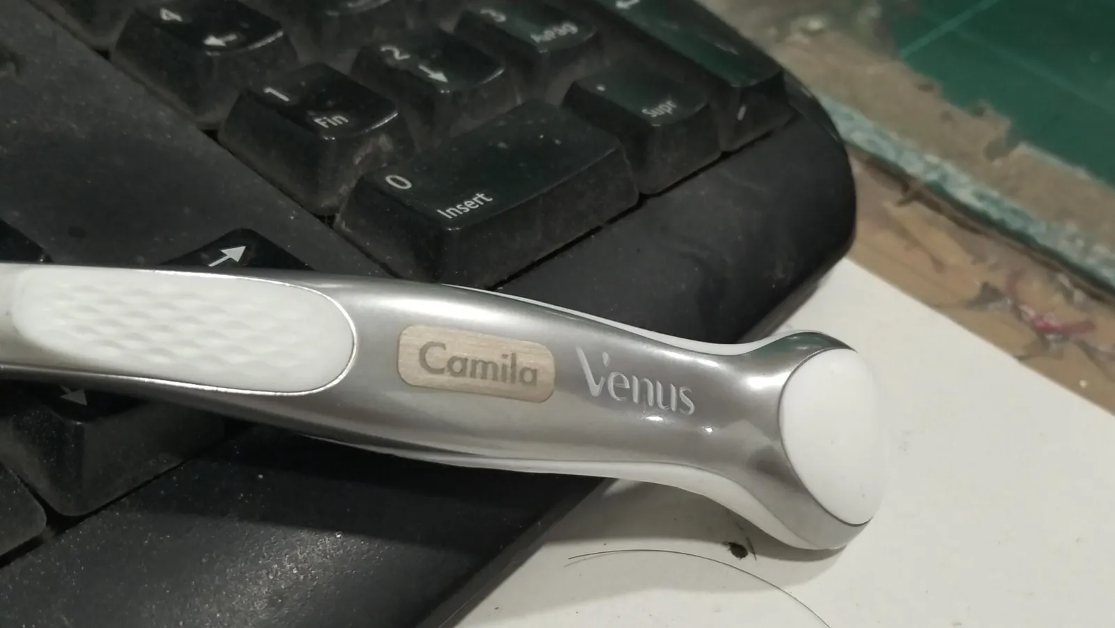 Grabado Laser Madera Detalle Base Boda Marcos Alba