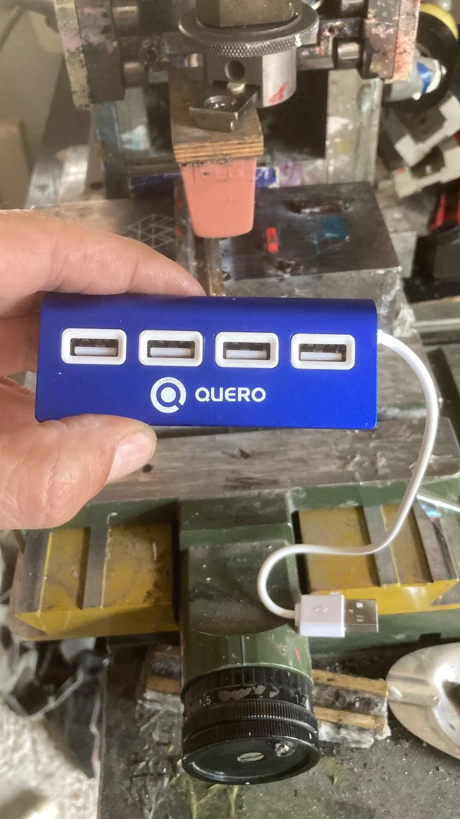 Grabado Laser Hub Usb Quero Azul Personalizado